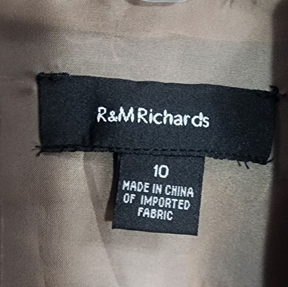 R&M Richards cropped beaded Blazer Size 10 - Picture 2 of 5